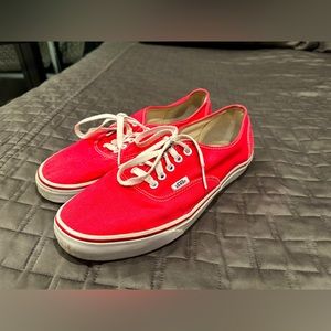 Men’s red vans
